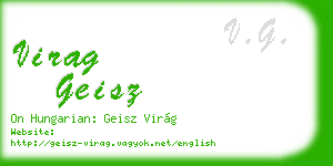 virag geisz business card